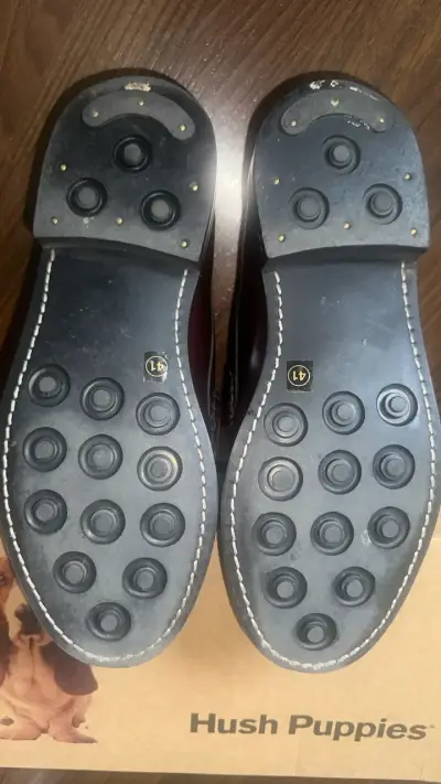 Zapatos de cuero Hush Puppies burdeos - miniatura 6