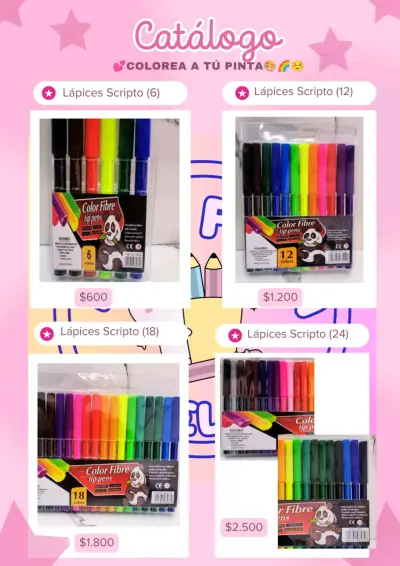 Set de Lápices y Plumones de Colores - miniatura 3