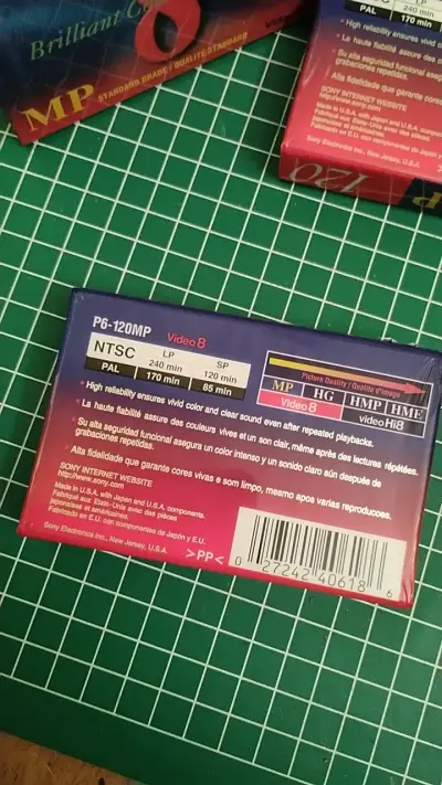 Cintas de Video8 Sony 120 minutos - miniatura 3