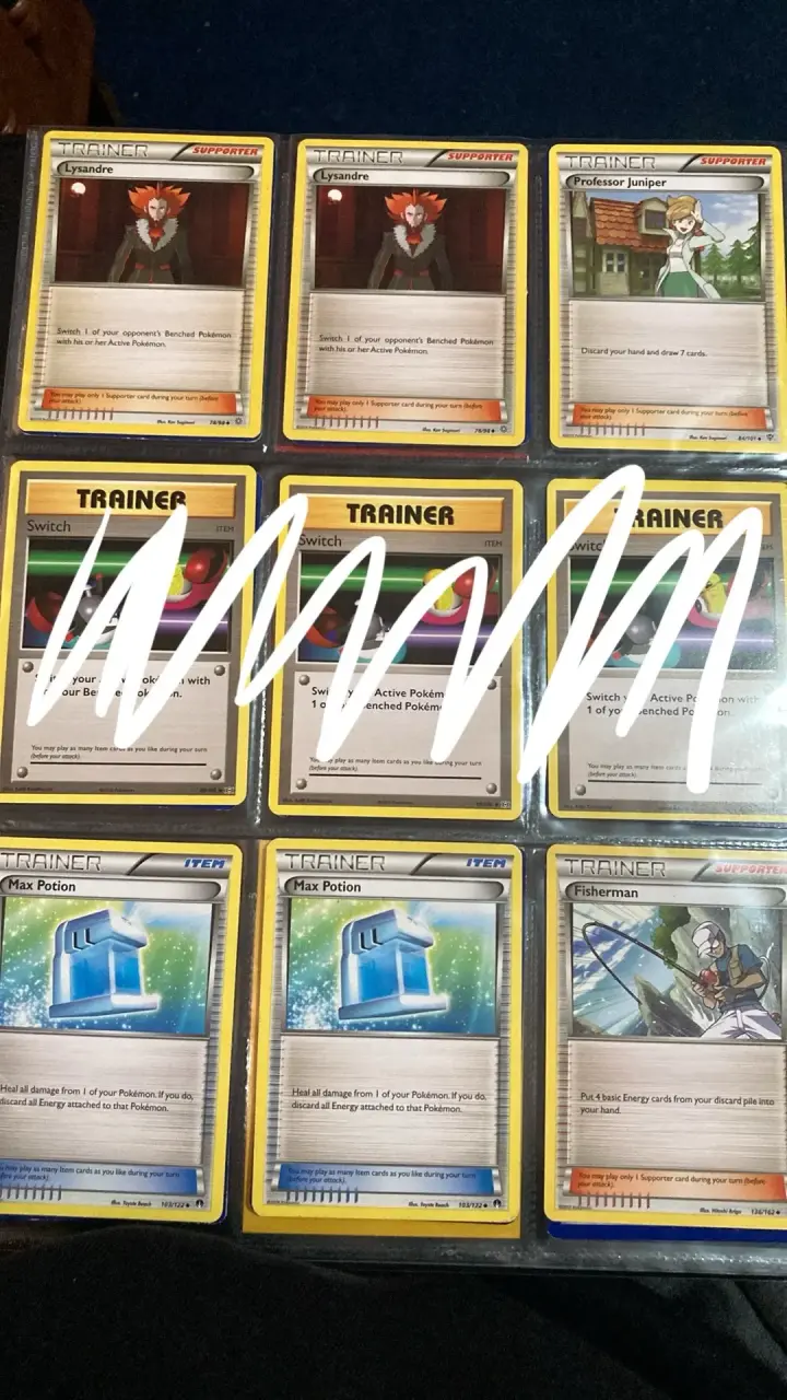 Colección de cartas Pokémon Trainer y Item y energ - 2