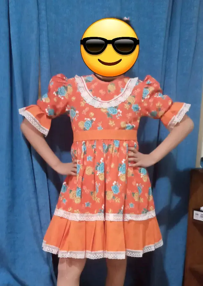 Vestido fiestas patrias talla 10 - 1