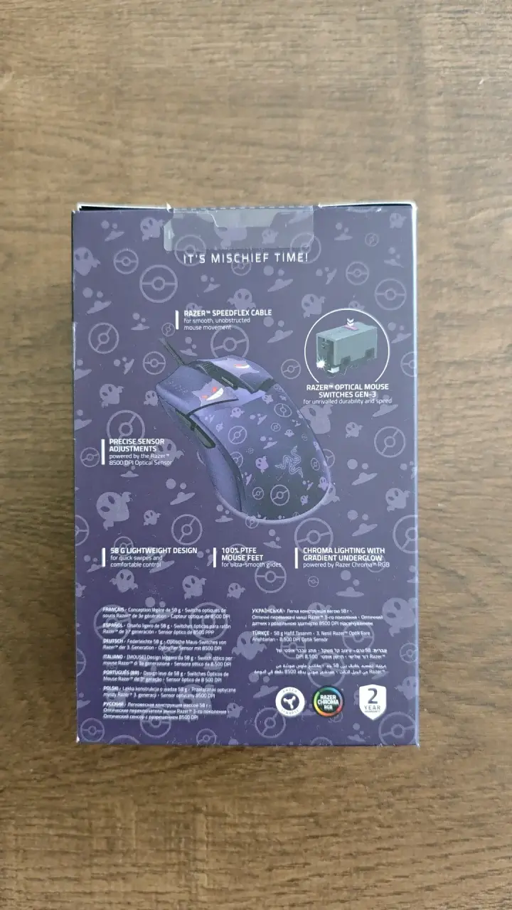 Mouse Gamer Razer Cobra Pokémon Edición Especial - 2