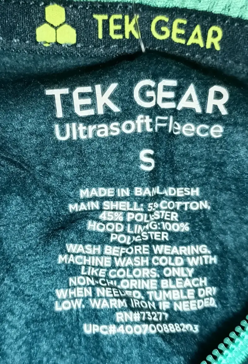 Polerón con capucha Tek Gear Ultrasoft Fleece azul - 3