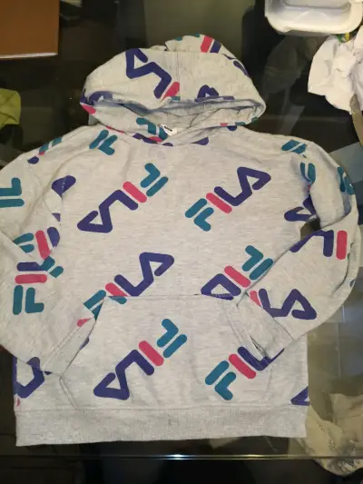 Polerón con capucha Fila gris estampado - miniatura 2