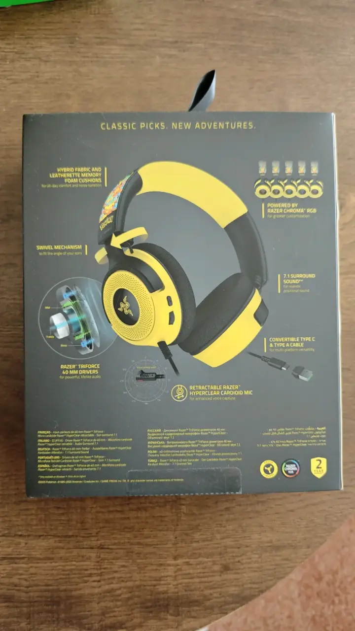 Audífonos Gamer Razer Kraken V4 X Pokémon Edición - 2