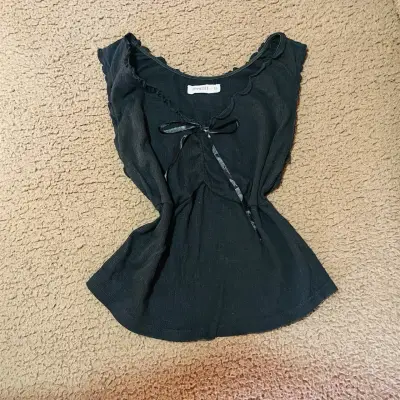 Blusa negra con lazo Opposite talla M - miniatura 1