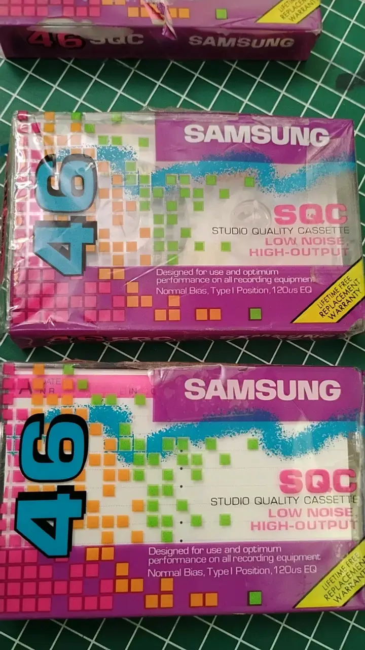 Cassettes Samsung SQC 46 minutos - 2