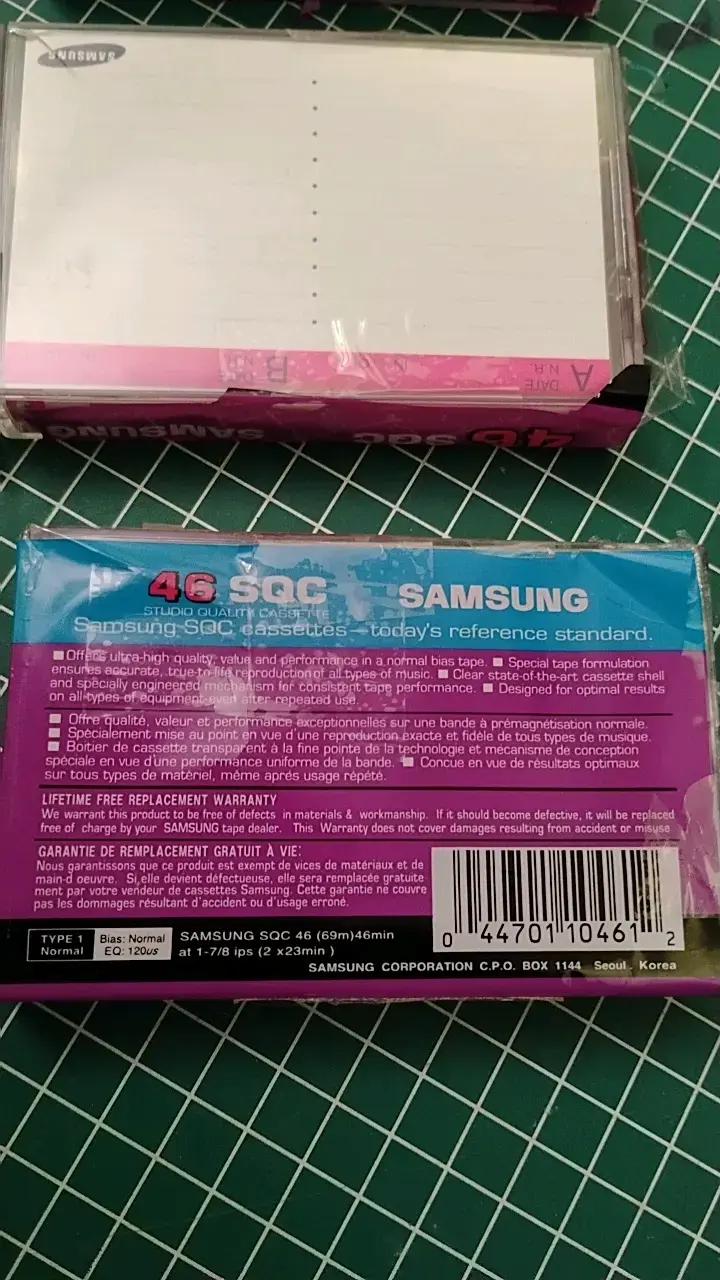 Cassettes Samsung SQC 46 minutos - 3
