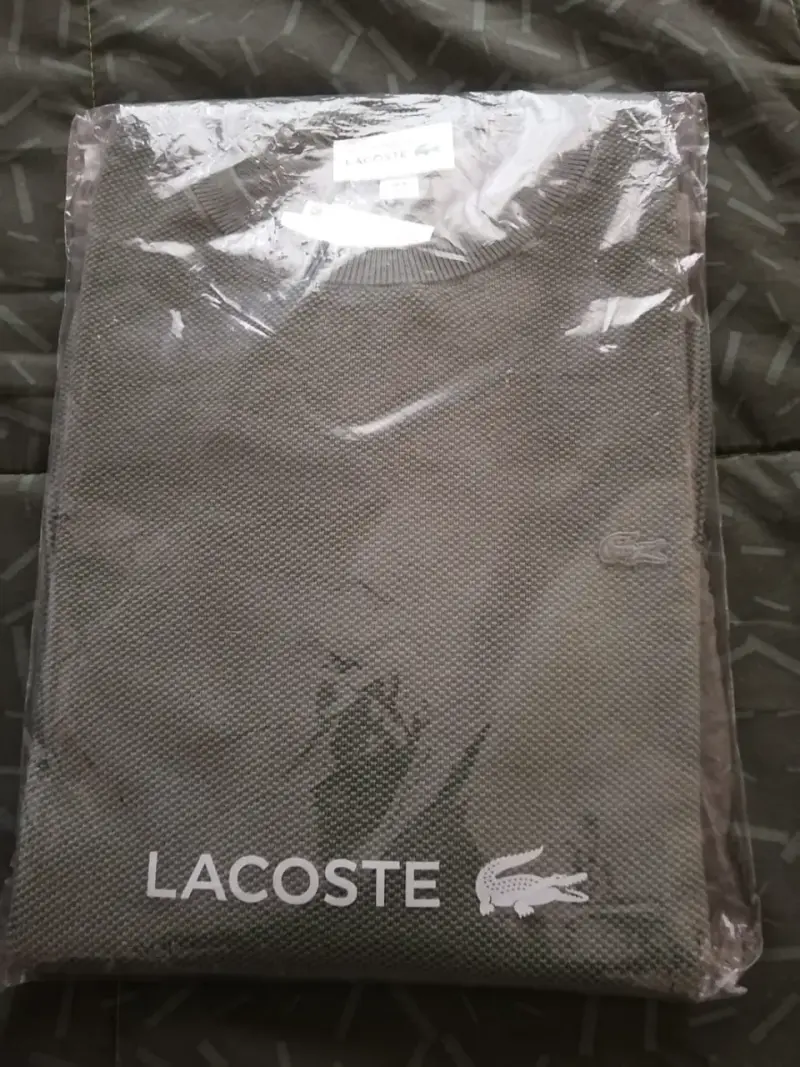Suéter verde caqui, Lacoste , Hombre, L, Nuevo!! - 5
