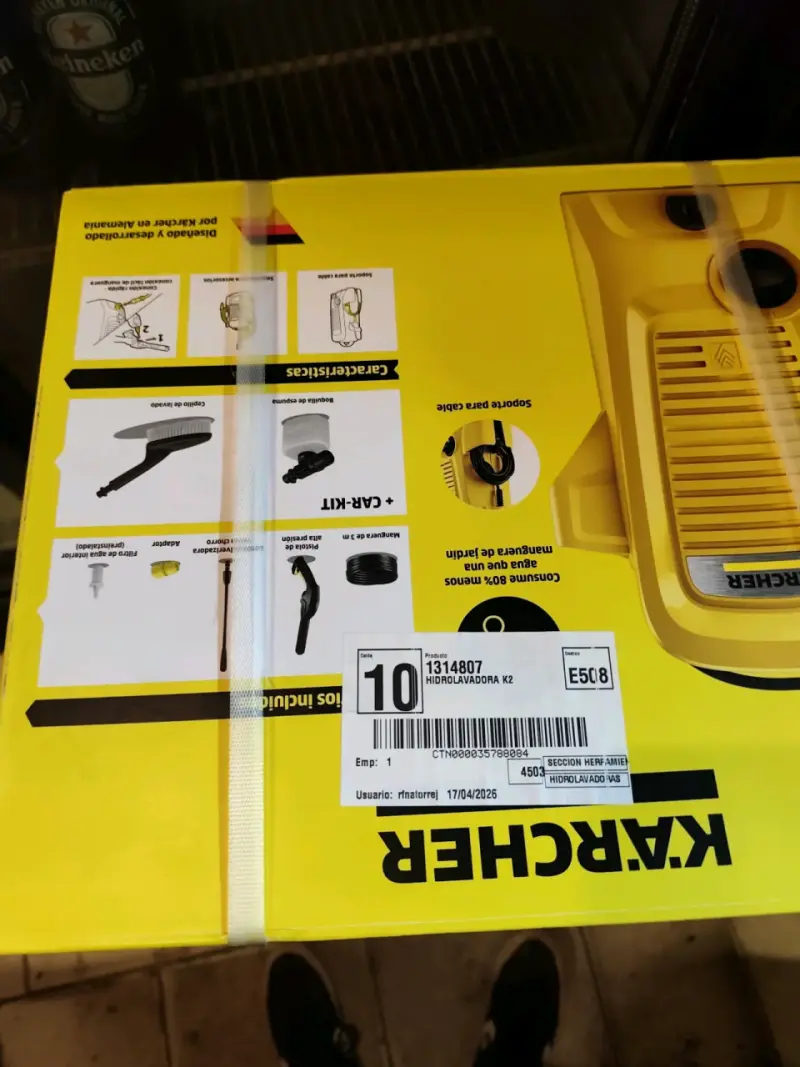Hidrolavadora Karcher K2 con Car Kit - 1