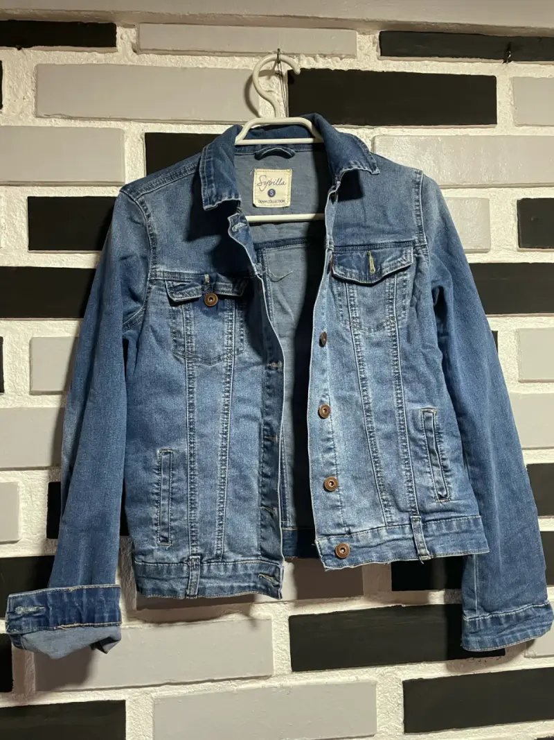 Chaqueta de mezclilla azul para mujer Sybilla - 1