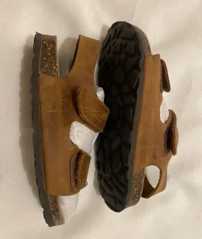 Sandalias de cuero marrón Hush Puppies - miniatura 1
