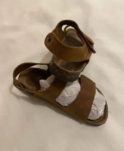 Sandalias de cuero marrón Hush Puppies - miniatura 3
