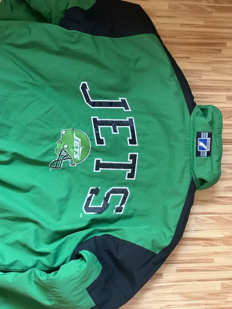 Chaqueta verde Jets Logo 7 vintage - 2