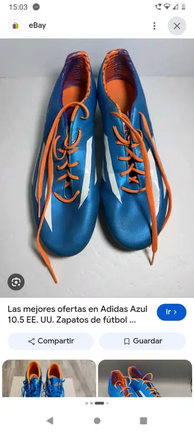 Zapatillas Adidas Samba Hombre Azul Naranja Talla 42 - miniatura 1