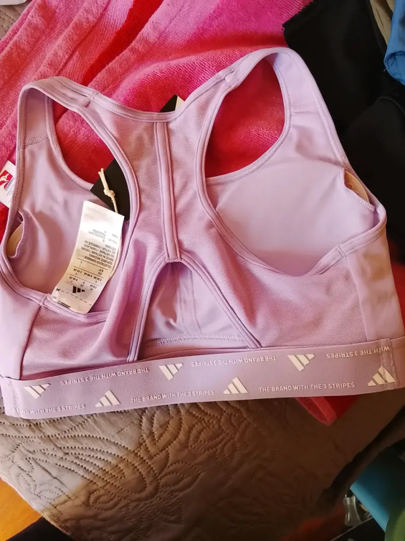 Top deportivo morado Adidas para mujer - 2