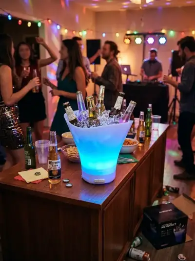Cubeta de Hielo con Luz LED y Altavoz - miniatura 1