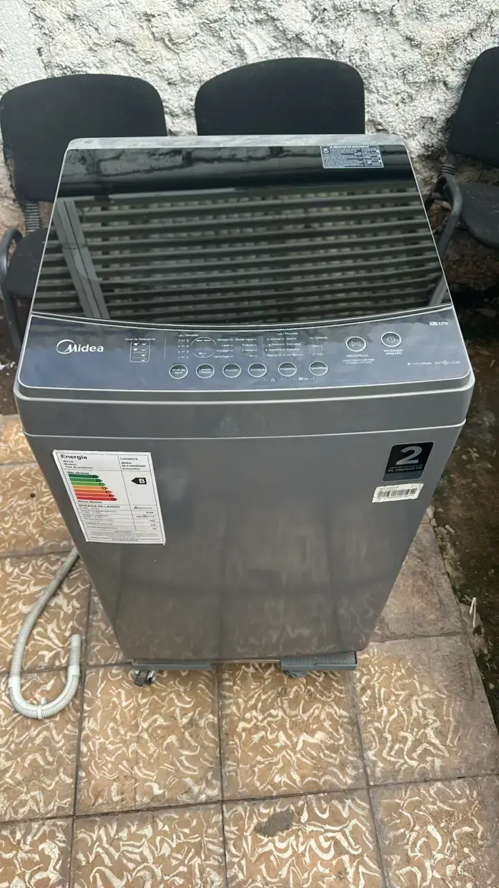 Lavadora Midea de carga superior 9.5kg gris - 1