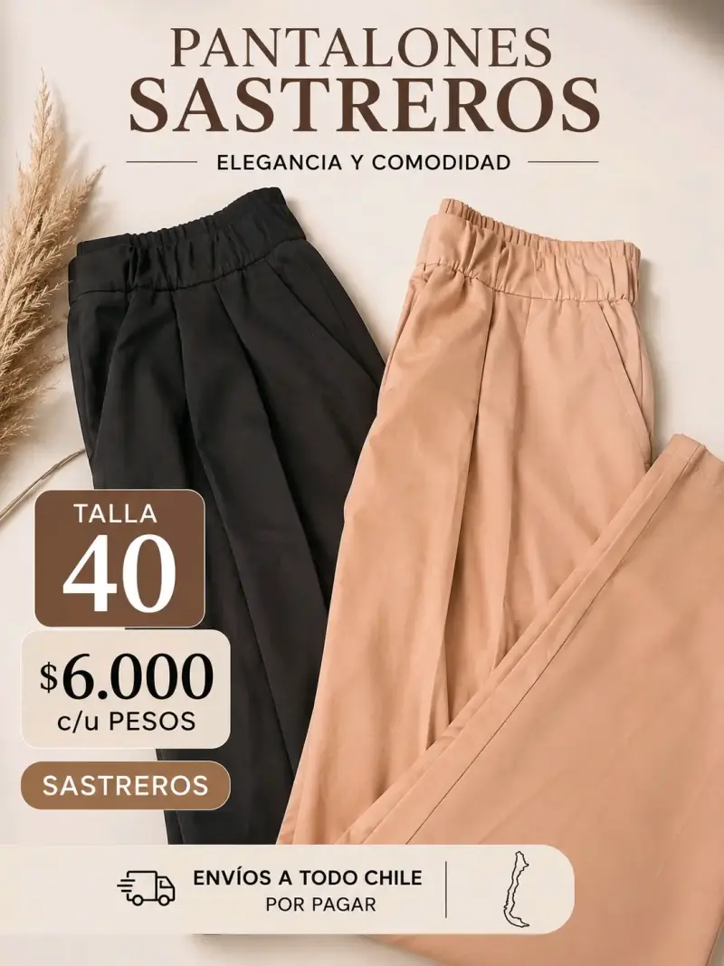 Pantalones sastreros talla 40 elegantes y cómodos - 2