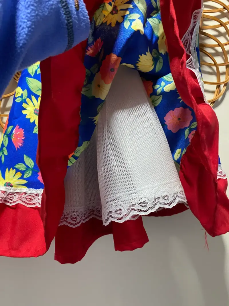 Vestido de huasa  floral talla 2 - 3