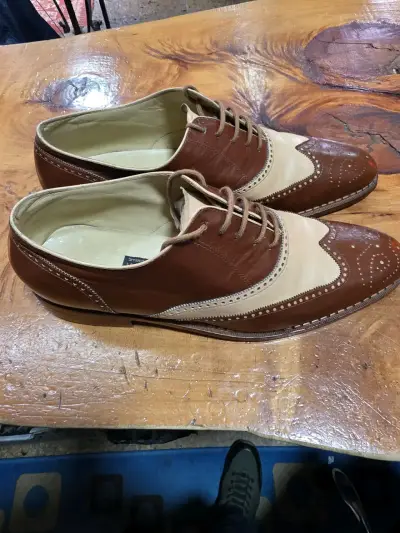 Zapatos de vestir bicolor para hombre - miniatura 2