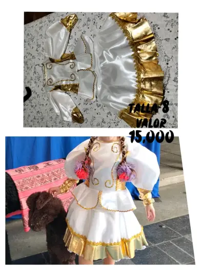 Disfraz de caporal para Niña Talla 8 8 - miniatura 1