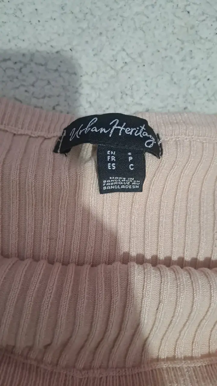 Polera  de punto rosa Urban Heritage - 4