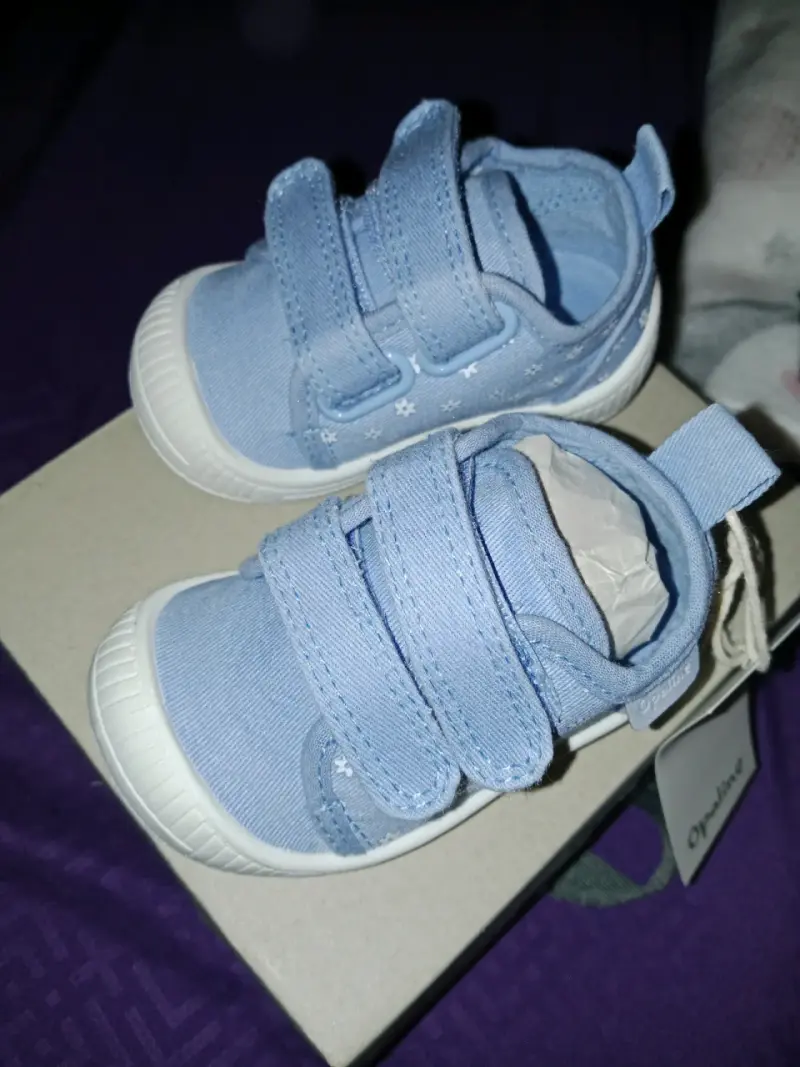Zapatillas de bebé celestes Opaline talla 18 - 1