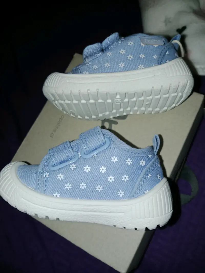 Zapatillas de bebé celestes Opaline talla 18 - 2