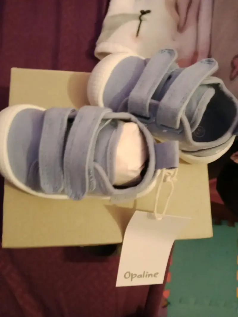 Zapatillas de bebé celestes Opaline talla 18 - 4