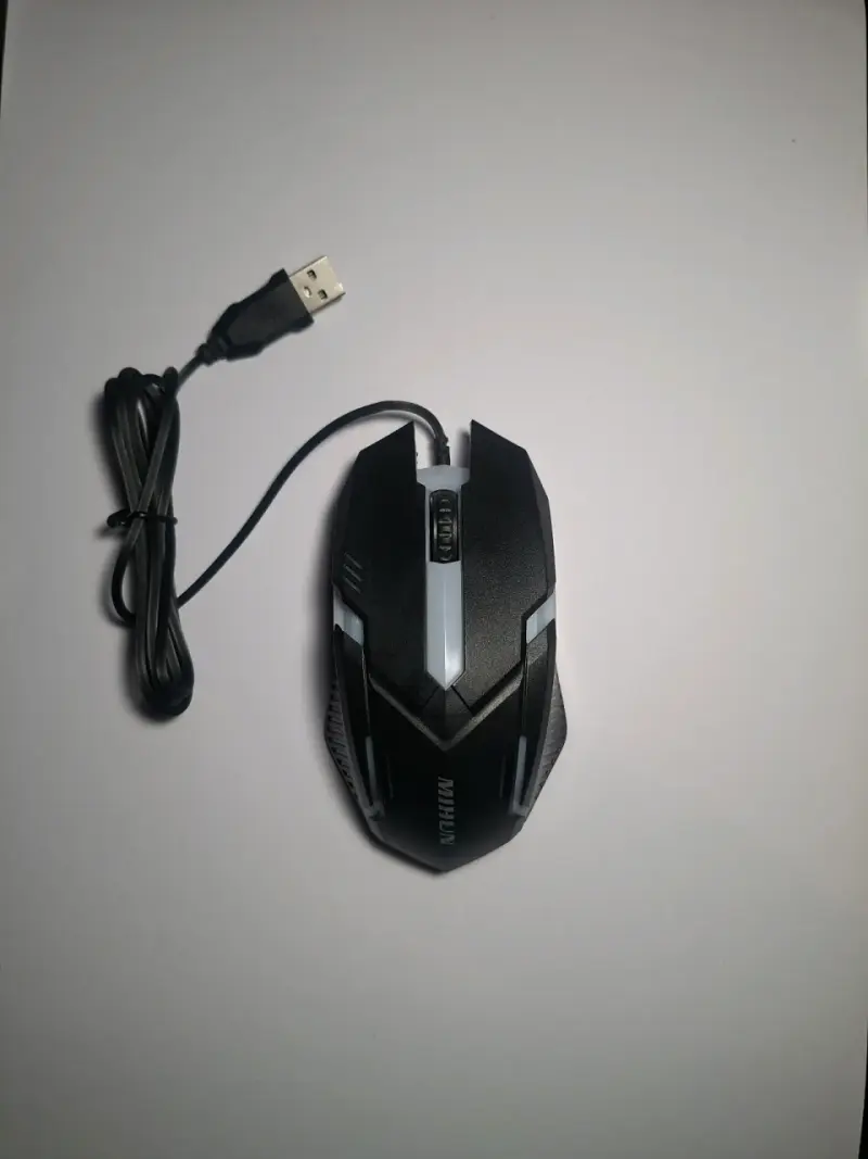 Mouse gamer con luces LED USB - 1