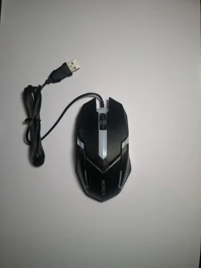 Mouse gamer con luces LED USB - miniatura 1