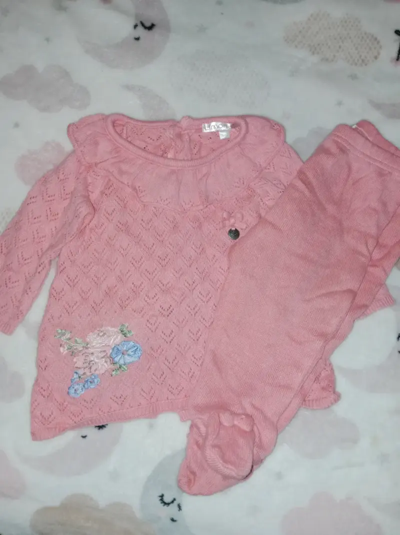 Conjunto de ropa para bebé 9 meses con diseño de oveja - 2