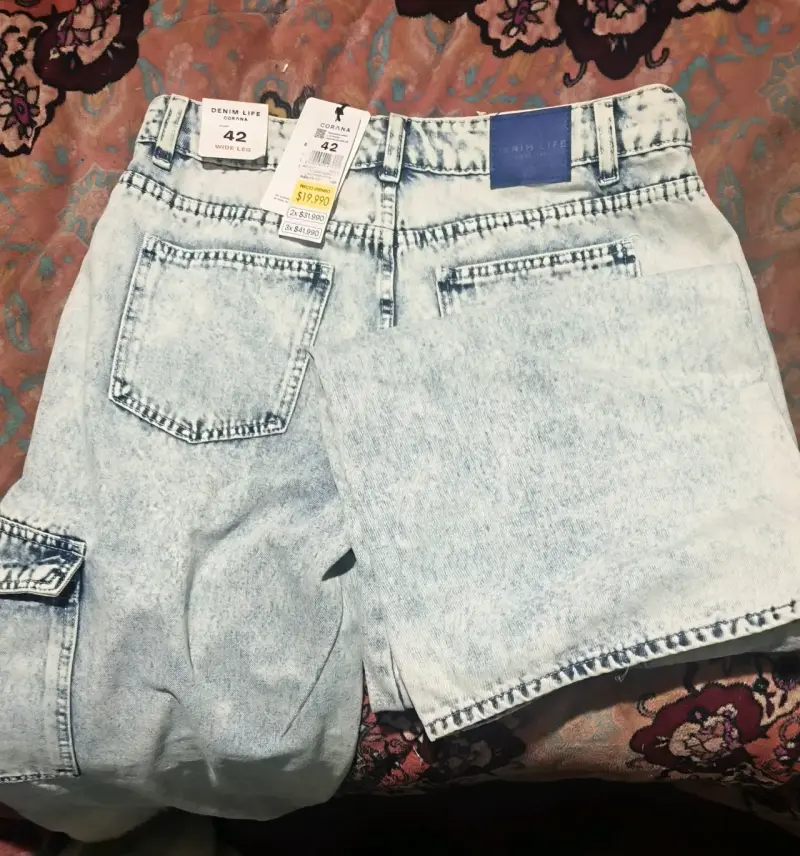 Jeans cargo anchos Denim Life talla 42 - 2