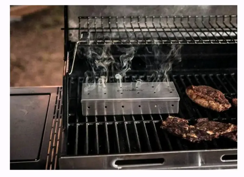 Caja Ahumadora de Acero Inoxidable para Parrilla