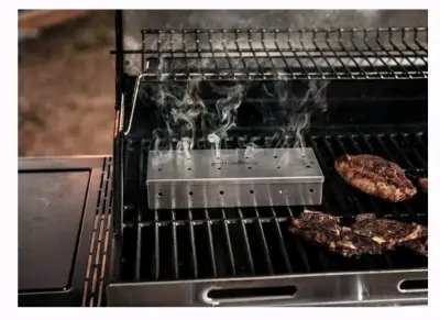 Caja Ahumadora de Acero Inoxidable para Parrilla - miniatura 1
