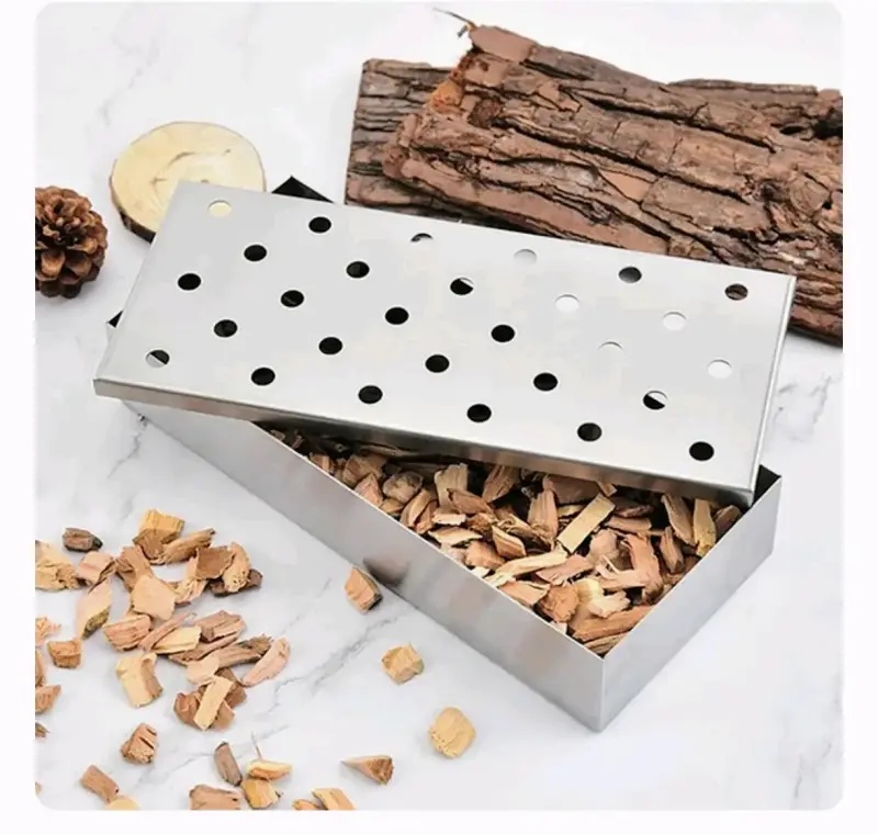 Caja Ahumadora de Acero Inoxidable para Parrilla - 2