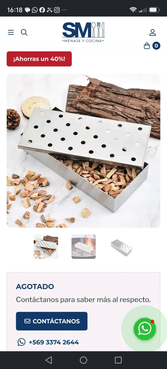 Caja Ahumadora de Acero Inoxidable para Parrilla - 3
