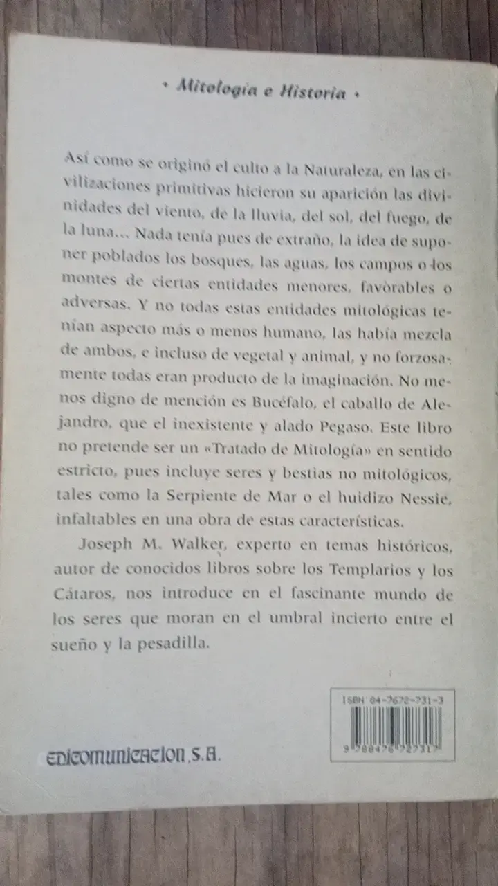 Libro Seres Fabulosos de la Mitología por Joseph M. Walker - 2