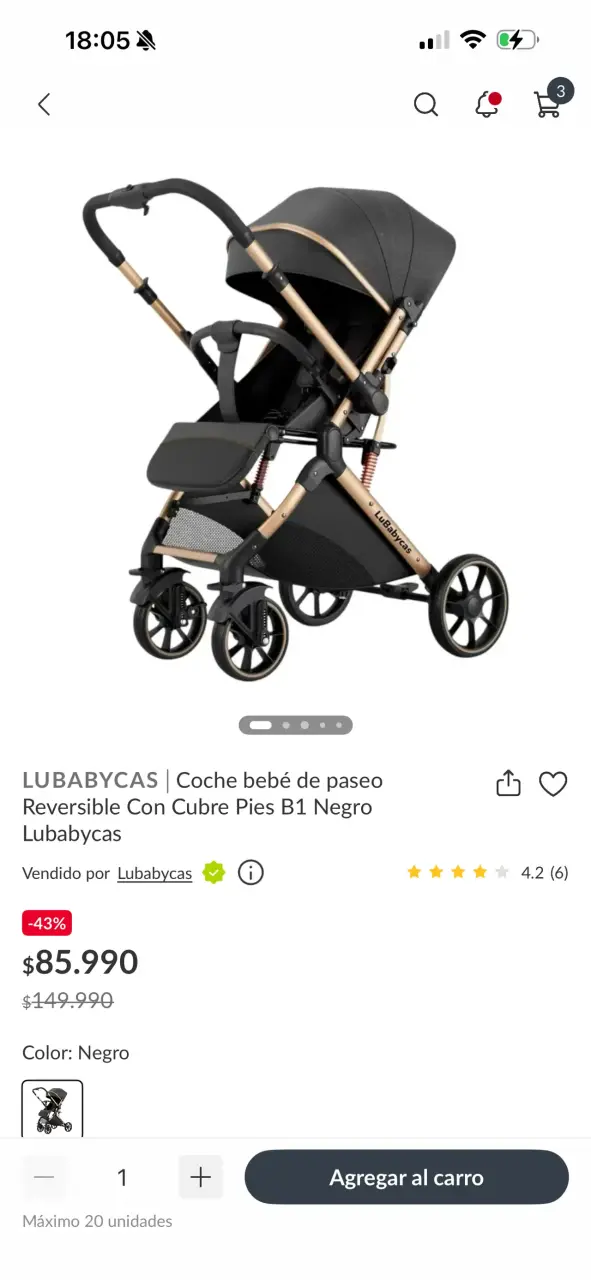 Coche Travel System Epic 360° Gris Infanti - 2