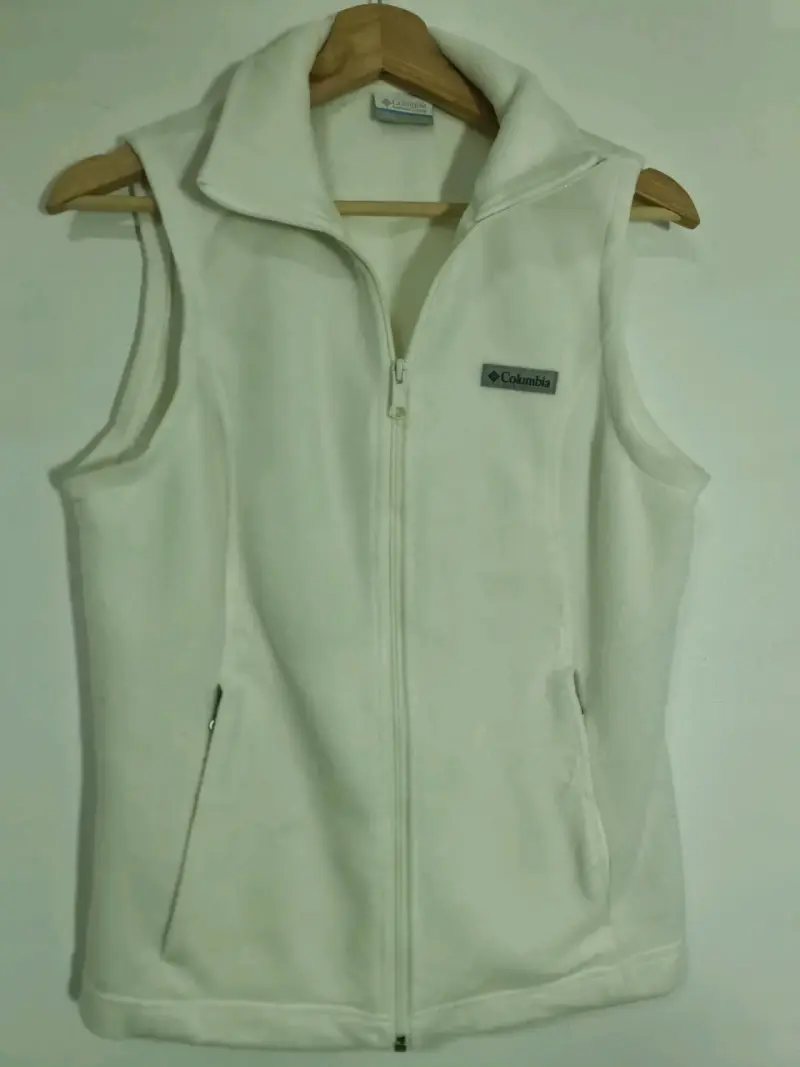 Chaleco Polar Sin Mangas Columbia Blanco - 1