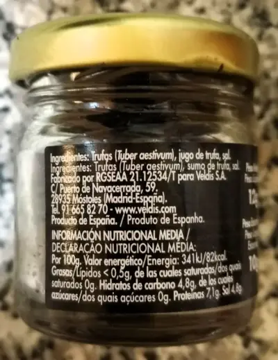 Frasco trufa negra Fronda 10 grs. (Tuber aestivum) - miniatura 5