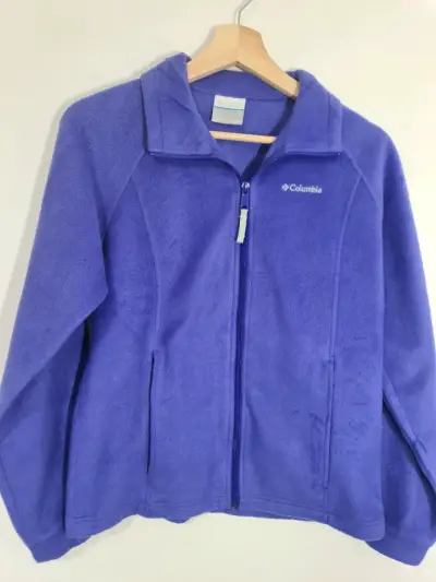 Chaqueta polar morada Columbia para niña - miniatura 1