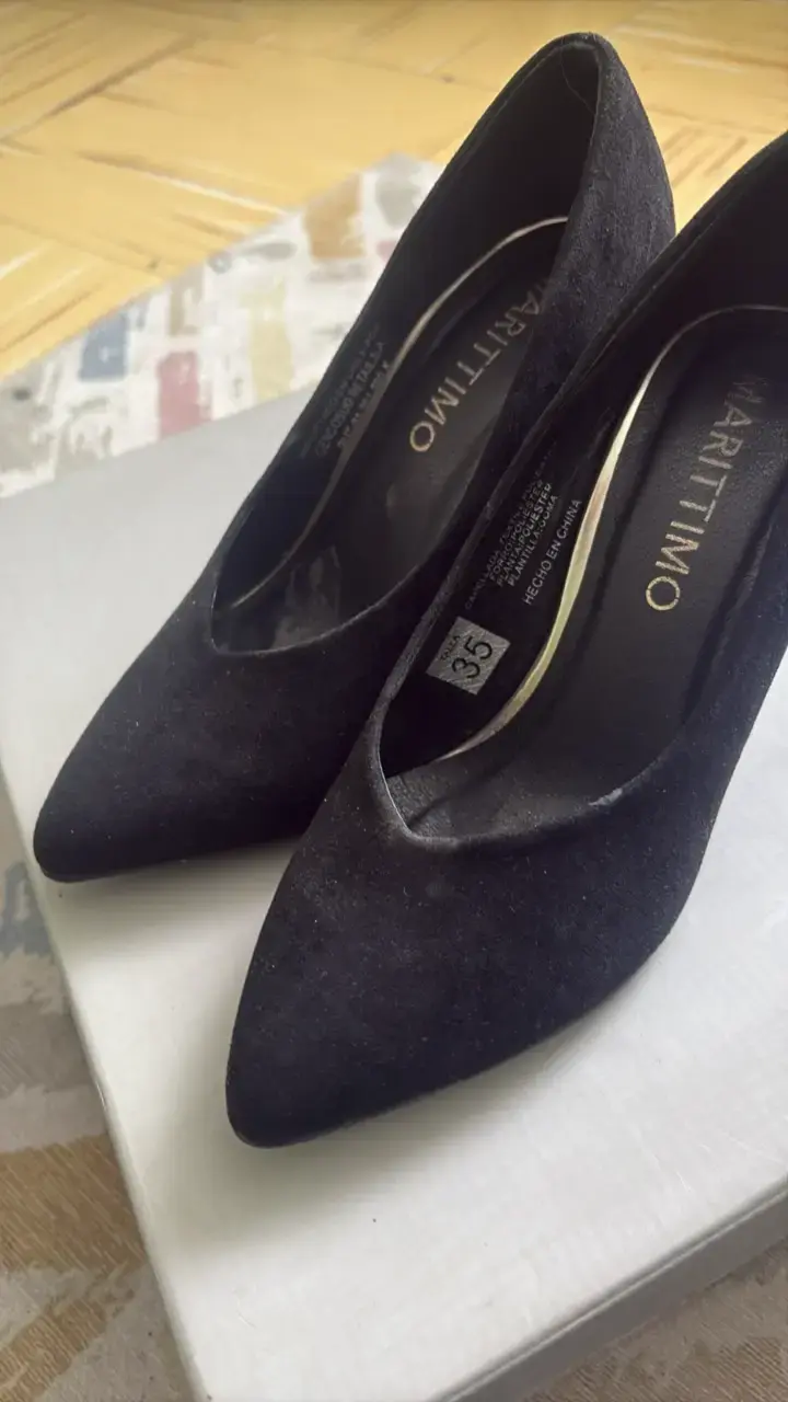 Zapatos de tacón negro Marttimo talla 35