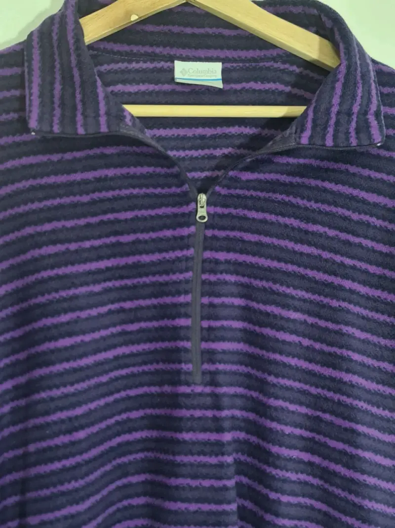 Suéter de lana a rayas morado Columbia - 2