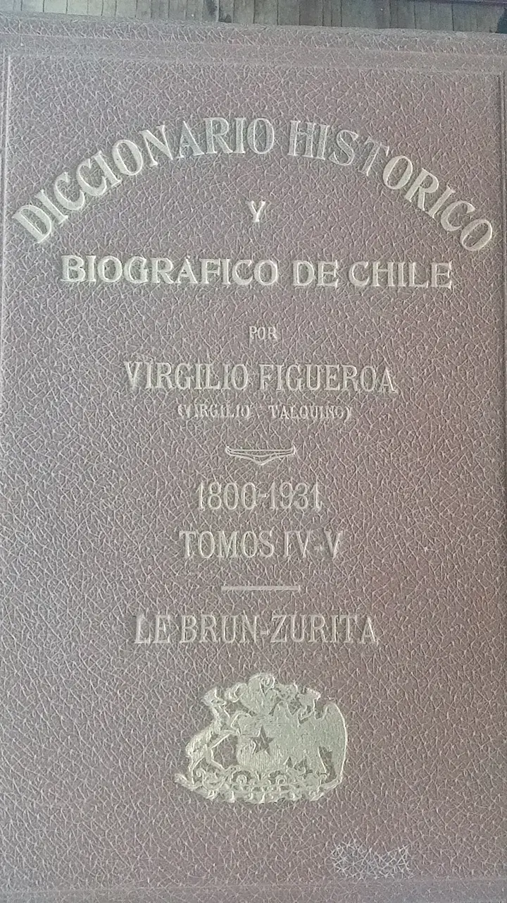 Diccionario Histórico Biográfico de Chile Tomos IV y V - 2