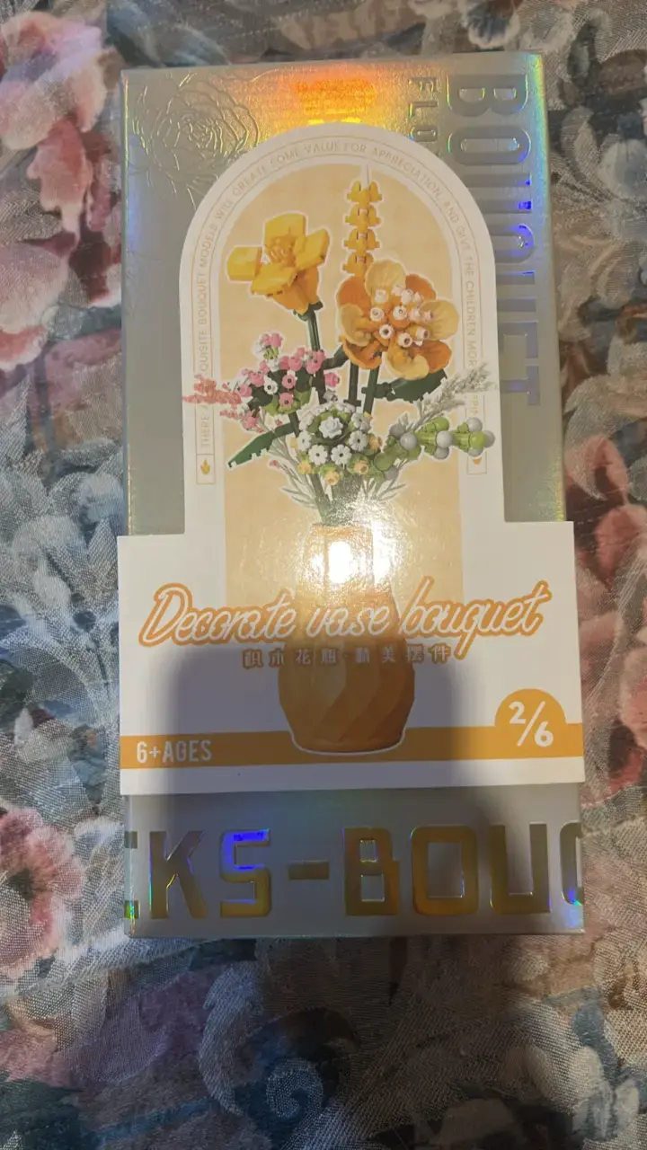 Set de construcción de ramo de flores para decorar