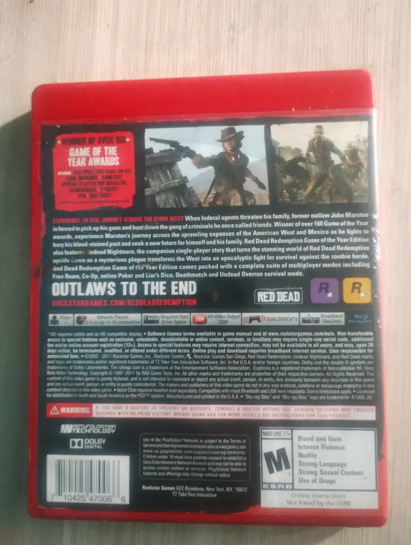 Red Dead Redemption Game of the Year para PS3 - 2
