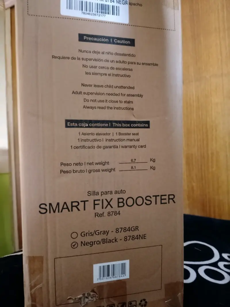 Silla para auto Bebesit Smart Fix Booster negra - 2