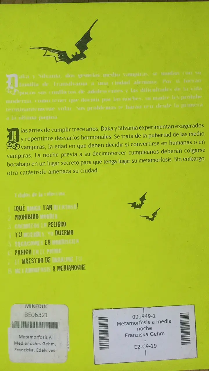 Libro Metamorfosis a Medianoche de Franziska Gehm - 2